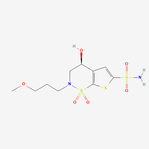 (S)-3,4-二氢-4-羟基-2-(3-甲氧丙基)-2H-噻吩并[3,2-E]-1,2-噻嗪-6-磺酰胺 1,1-二氧化物、154127-42-1 CAS查询、(S)-3,4-二氢-4-羟基-2-(