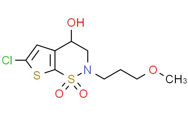(S)-6-氯-2-(3-甲氧基丙基)-3,4-二氢-2H-噻吩并[3,2-E][1,2]噻嗪-4-醇 1,1-二氧化物、160982-13-8 CAS查询、(S)-6-氯-2-(3-甲氧基丙基)-3