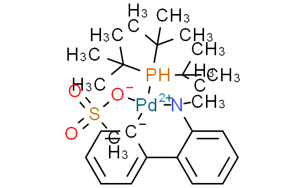 METHANESULFONATO(TRI-T-BUTYLPHOSPHINO)(2'-METHYLAMINO-1,1'-BIPHENYL-2-YL)PALLADIUM(II),98%[P(T-BU)3PALLADACYCLEGEN.4]