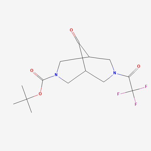 9-氧代-7-(2,2,2-三氟乙酰基)-3,7-二氮杂-双环[3.3.1]壬烷-3-羧酸叔丁酯,100mg