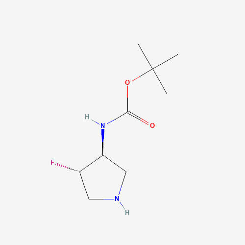 N-[反式-4-氟吡咯烷-3-基]氨基甲酸叔丁酯、186201-09-2 CAS查询、N-[反式-4-氟吡咯烷-3-基]氨基甲酸叔丁酯物化性质