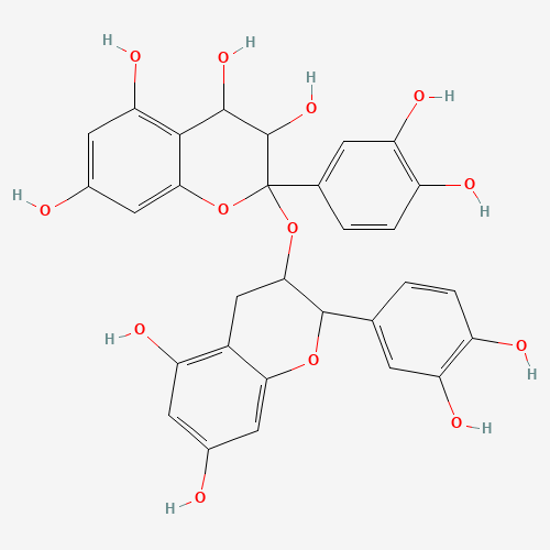 2-(3,4-二羟基苯基)-2-((2-(3,4-二羟基苯基)-5,7-二氢色满-3-基)氧基)苯并二氢吡喃-3,4,5,7-四醇、20347-71-1 CAS查询、2-(3,4-二羟基苯基)-2-(