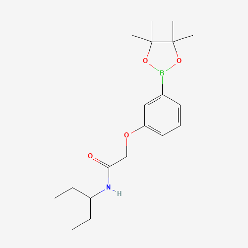 N-(戊-3-基)-2-(3-(4，4，5，5-四甲基-1，3，2-二氧硼杂环戊烷-2-基)苯氧基)乙酰胺