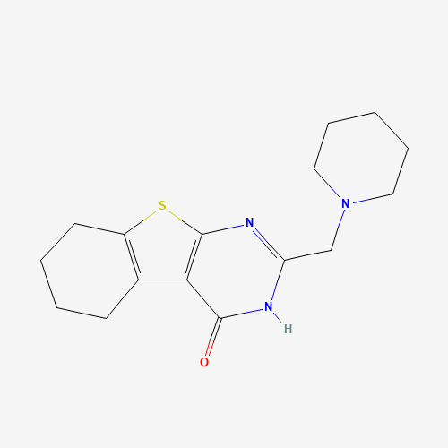 2-(哌啶-1-基甲基)-5,6,7,8-四氢苯并[4,5]噻吩并[2,3-D]嘧啶-4(3H)-酮、20886-96-8 CAS查询、2-(哌啶-1-基甲基)-5,6,7,8-四氢苯并[4,5]噻吩