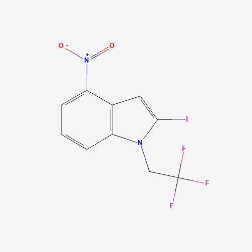 2-碘-4-硝基-1-(2,2,2-三氟乙基)-1H-吲哚