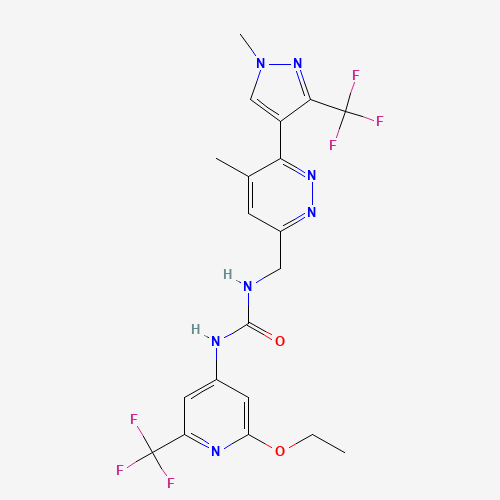1-(2-乙氧基-6-(三氟甲基)吡啶-4-基)-3-((5-甲基-6-(1-甲基-3-(三氟甲基)-1H-吡唑-4-基)哒嗪-3-基)甲基)脲
