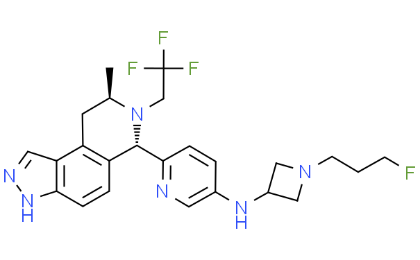 N-(1-(3-氟丙基)氮杂环丁烷-3-基)-6-((6S,8R)-8-甲基-7-(2,2,2-三氟乙基)-6,7,8,9-四氢-3H-吡唑并[4,3-f]异喹啉-6-基)吡啶-3-胺