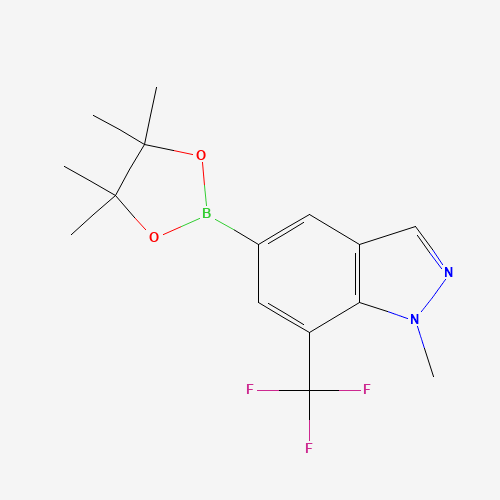 1-甲基-5-(4,4,5,5-四甲基-1,3,2-二氧硼杂环戊烷-2-基)-7-(三氟甲基)-1H-吲唑
