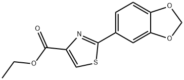 Ethyl 2-(benzo[d][1，3]dioxol-5-yl)thiazole-4-carboxylate
