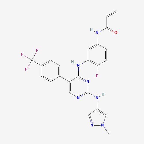 N-(4-氟-3-((2-((1-甲基-1H-吡唑-4-基)氨基)-5-(4-(三氟甲基)苯基)嘧啶-4-基)氨基)苯基)丙烯酰胺