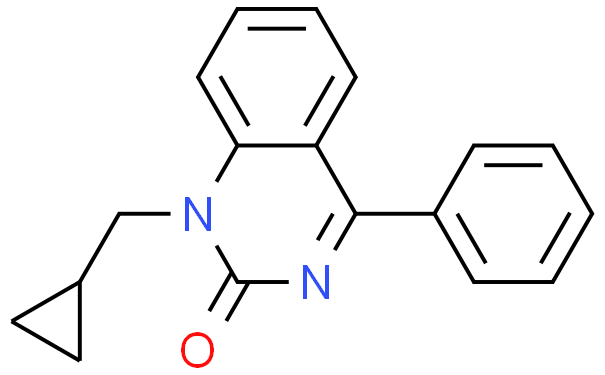1-(环丙基甲基)-4-苯基喹唑啉-2(1H)-酮、33453-22-4 CAS查询、1-(环丙基甲基)-4-苯基喹唑啉-2(1H)-酮物化性质