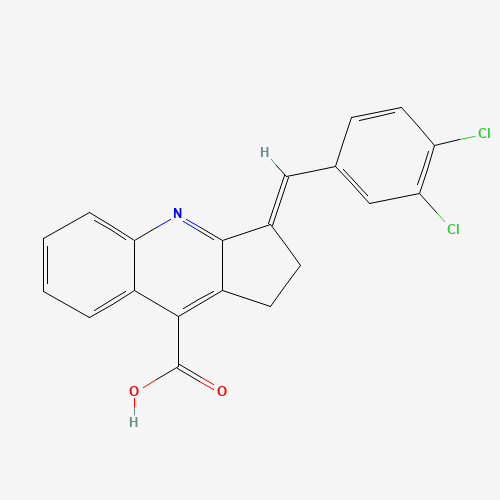 3-(3,4-DICHLORO-BENZYLIDENE)-2,3-DIHYDRO-1H-CYCLOPENTA[B]QUINOLINE-9-CARBOXYLIC ACID