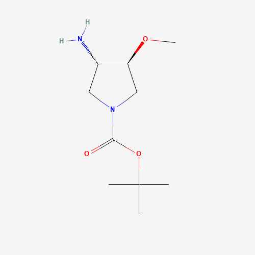 反式-3-氨基-4-甲氧基吡咯烷-1-甲酸叔丁酯、429673-79-0 CAS查询、反式-3-氨基-4-甲氧基吡咯烷-1-甲酸叔丁酯物化性质