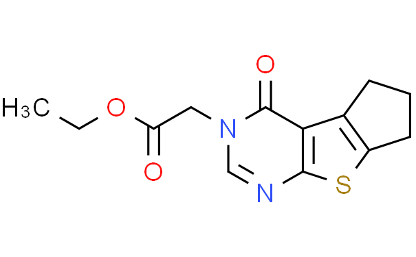 (4-氧代-6,7-二氢-环戊二烯并[4,5]噻吩并[2,3-D]嘧啶-3-基)乙酸乙酯、433702-79-5 CAS查询、(4-氧代-6,7-二氢-环戊二烯并[4,5]噻吩并[2,3-D]嘧啶-3