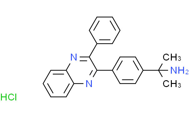 BenzeneMethanaMine, α,α-diMethyl-4-(3-phenyl-2-quinoxalinyl)-, Monohydrochloride (9CI),10mg