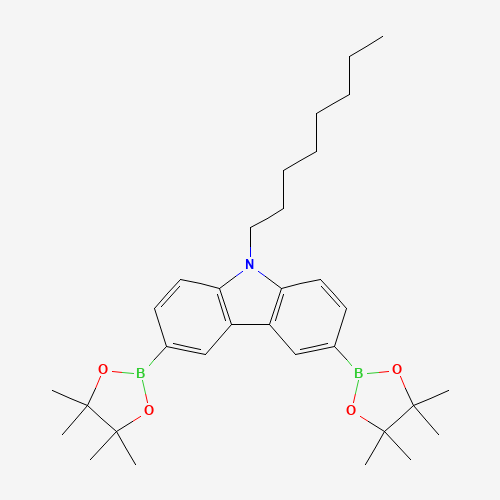 9-辛基-3,6-双(4,4,5,5-四甲基-1,3,2-二噁硼烷-2-基)-9H-咔唑、478706-06-8 CAS查询、9-辛基-3,6-双(4,4,5,5-四甲基-1,3,2-二噁硼烷-2-基