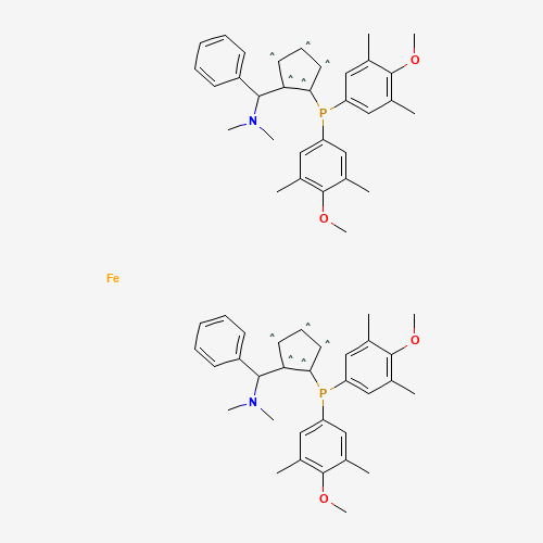 (S,S)-(-)-2,2'-双[-(N,N-二甲胺苯基甲基-1,1'-双二(3,5-二甲基-4-甲氧基苯基)磷]二茂铁、494227-37-1 CAS查询、(S,S)-(-)-2