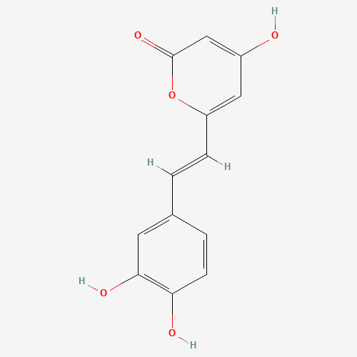 6-[(1E)-2-(3,4-二羟基苯基)乙烯基]-4-羟基-2H-吡喃-2-酮、555-55-5 CAS查询、6-[(1E)-2-(3,4-二羟基苯基)乙烯基]-4-羟基-2H-吡喃-2-酮物化性质