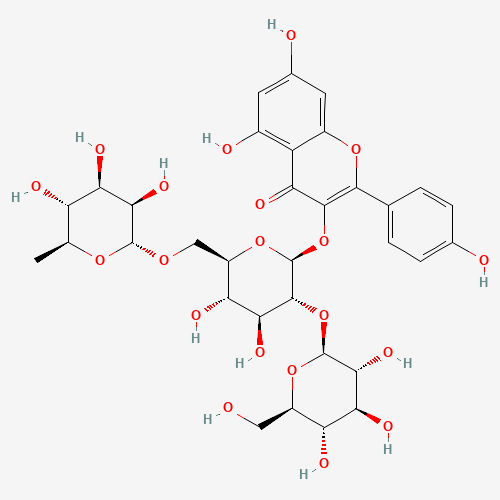 山柰酚-3-O-(2"-O-β-D-葡萄糖基)-β-D–芸香糖苷