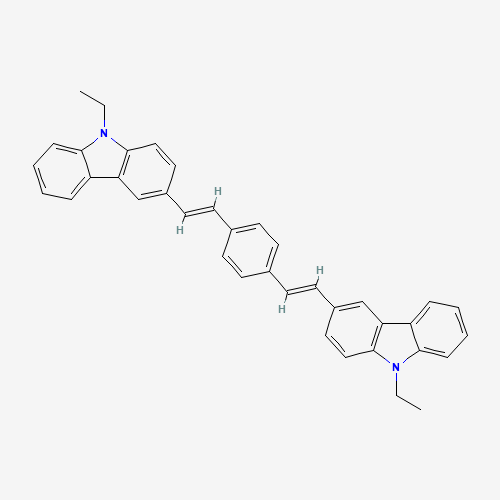 3,3'-(1,4-苯基二-2,1-乙烯基)二(9-乙基-9H-咔唑)、62608-15-5 CAS查询、3,3'-(1,4-苯基二-2,1-乙烯基)二(9-乙基-9H-咔唑)物化