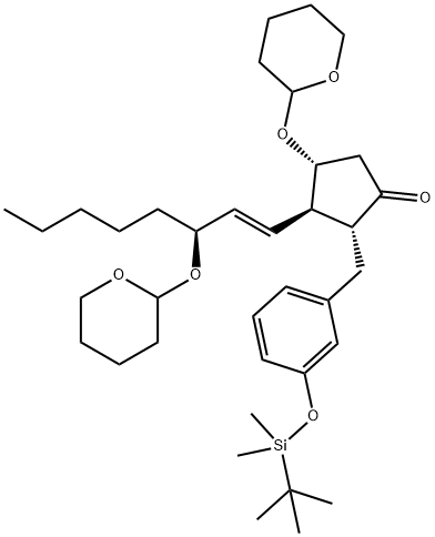 环戊酮,2-[[3-[[(1,1-二甲基乙基)二甲基硅烷基]氧基]苯基]甲基]-4-[(四氢-2H-吡喃-2-基)氧基]-1-辛烯-1-基]-,(2R,3R,4R),1g