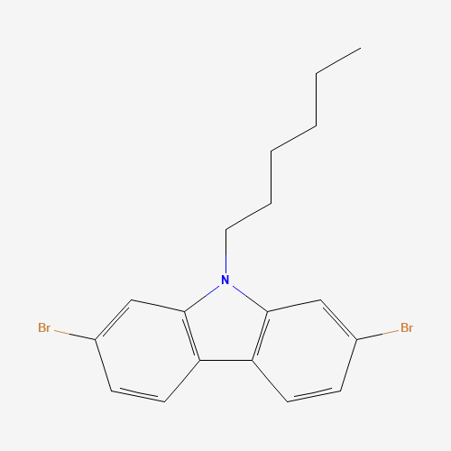 2,7-二溴-N-己基咔唑、654676-12-7 CAS查询、2,7-二溴-N-己基咔唑物化性质