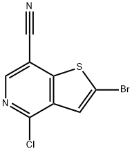 2-broMo-4-chlorothieno[3,2-c]pyridine-7-carbonitrile,100mg