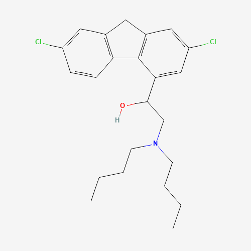 ALPHA-(二正丁胺甲基)-2,7-二氯芴-4-甲醇、69759-61-1 CAS查询、ALPHA-(二正丁胺甲基)-2,7-二氯芴-4-甲醇物化性质