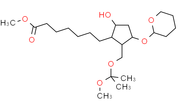 [1R-(1A,2B,3A,5A)]-5-羟基-2-[(1-甲氧基-1-甲基乙氧基)甲基]-3-[(四氢-2H-吡喃基)氧基]环戊烷庚酸甲酯,1g
