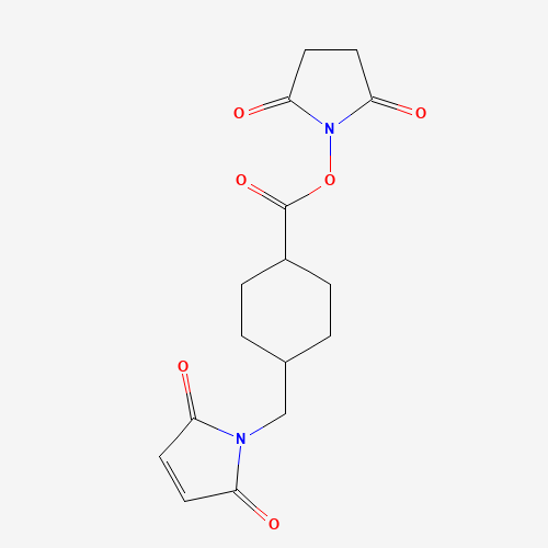 反式-4-马来酰亚胺甲基环己烷羧氮羟基琥珀酸酯、71875-81-5 CAS查询、反式-4-马来酰亚胺甲基环己烷羧氮羟基琥珀酸酯物化性质