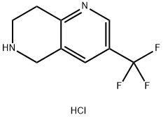 3-(trifluoroMethyl)-5,6,7,8-tetrahydro-1,6-naphthyridine hydrochloride,1g