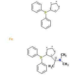 (R)-N,N-二甲基-1-[(S)-1',2-双(二苯基膦)二茂铁]乙基胺、74311-56-1 CAS查询、(R)-N,N-二甲基-1-[(S)-1',2-双(二苯基膦)二茂铁