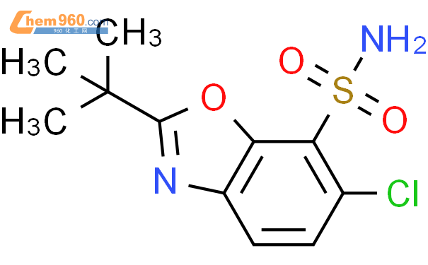 2-叔丁基-6-氯苯并[D]恶唑-7-磺酰胺,1g