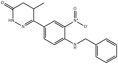 6-(4-苄基氨基-3-硝基苯基)-5-甲基-2,3,4,5-四氢哒嗪-3-酮,1g