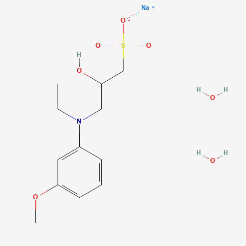 N-乙基-N-(2-羟基-3-磺丙基l)-3-甲氧基苯胺钠盐(二水合物)、82692-96-4 CAS查询、N-乙基-N-(2-羟基-3-磺丙基l)-3-甲氧基苯胺钠盐(二水合物)物化性质