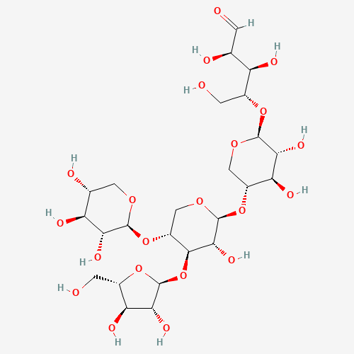 O-ALPHA-L-呋喃阿拉伯糖基-(1-3)-O-[BETA-D-吡喃木糖基-(1-4)]-O-BETA-D-吡喃木糖基-(1-4)-O-BETA-D-吡喃木糖基-(1-4)-D-木糖、84666-