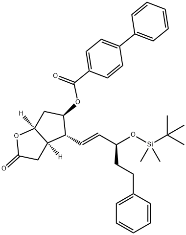 [1,1'联苯]-4-羧酸,(3AR,4R,5R,6AS)-4-[(1E,3S)-3-[[(1,1-二甲基乙基)二甲基硅烷基]氧基]-5-苯基-1-戊烯-1-基]六氢-2-氧代-2H-(..