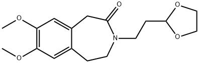 3-[2-(1,3-二氧杂环戊烷-2-基)乙基]-7,8-二甲氧基-1,3,4,5-四氢-2H-3-苯并氮杂卓-2-酮,1g