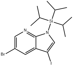 5-溴-3-碘-1-(三异丙基硅烷基)-1H-吡咯并[2,3-b]吡啶,250mg