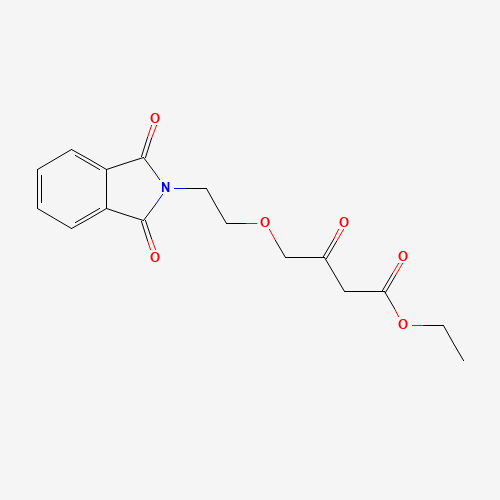乙基-4-(2-邻苯二甲酰亚胺基乙氧基)乙酰乙酸乙酯、88150-75-8 CAS查询、乙基-4-(2-邻苯二甲酰亚胺基乙氧基)乙酰乙酸乙酯物化性质