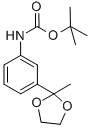 TERT-BUTYL N-[3-(2-METHYL-1,3-DIOXOLAN-2-YL)PHENYL]CARBAMATE,1g