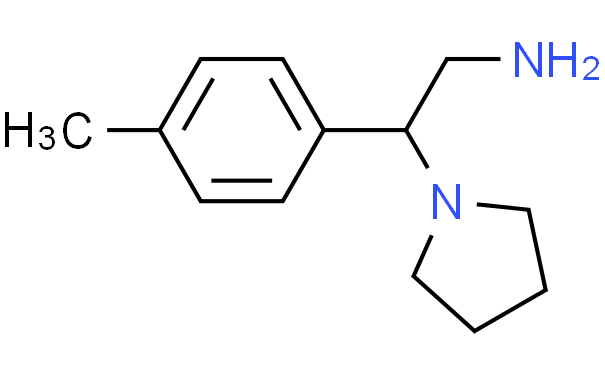 2-(4-甲基苯基)-2-(吡咯烷-1-基)乙烷-1-胺、889940-06-1 CAS查询、2-(4-甲基苯基)-2-(吡咯烷-1-基)乙烷-1-胺物化性质