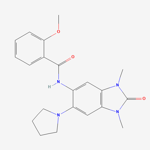 N-(1,3-二甲基-2-氧代-6-(吡咯烷-1-基)-2,3-二氢-1H-苯并[D]咪唑-5-基)-2-甲氧基苯甲酰胺、900305-37-5 CAS查询、N-(1,3-二甲基-2-氧代-6-(吡咯