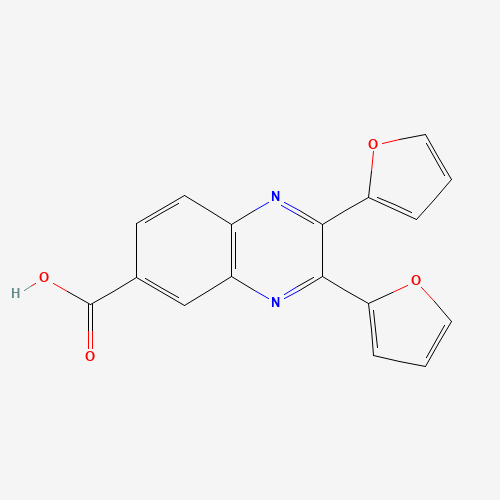 2,3-二-呋喃-2-基-6-喹喔啉羧酸、90846-59-6 CAS查询、2,3-二-呋喃-2-基-6-喹喔啉羧酸物化性质
