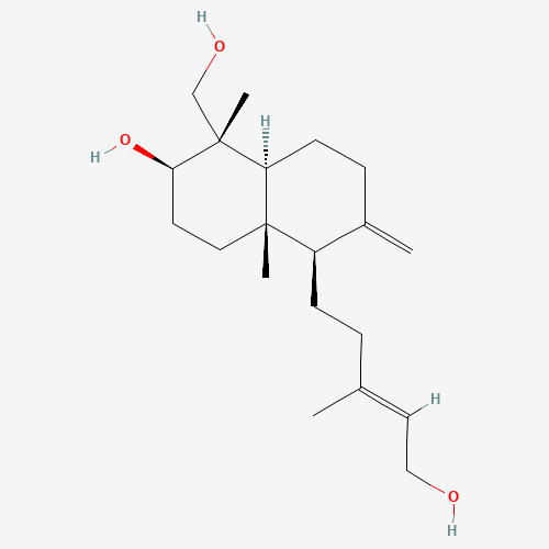 [1S-[1ALPHA,2BETA,4ABETA,5BETA(E),8AALPHA]]-十氢-2-羟基-5-(5-羟基-3-甲基-3-戊烯基)-1,4A-二甲基-6-亚甲基-1-萘甲醇、90851-5