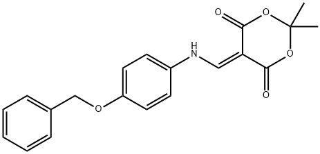 5-((4-(benzyloxy)phenylaMino)Methylene)-2,2-diMethyl-1,3-dioxane-4,6-dione,1g