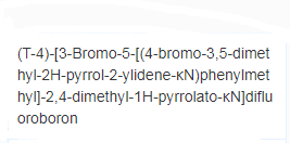 (T-4)-[3-溴-5-[(4-溴-3,5-二甲基-2H-吡咯-2-亚基-ΚN)苯甲基]-2,4-二甲基-1H吡咯烷酮-ΚN]二氟硼、910823-84-6 CAS查询、(T-4)-[3-溴-5-[