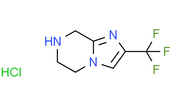2-三氟甲基-5,6,7,8-四氢咪唑并[1,2-A]吡嗪 盐酸盐、911064-58-9 CAS查询、2-三氟甲基-5,6,7,8-四氢咪唑并[1,2-A]吡嗪 盐酸盐物化性质