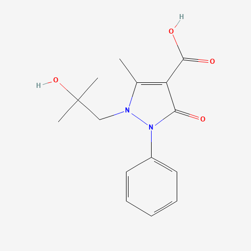 1-(2-羟基-2-甲基丙基)-2-苯基-3-氧代-5-甲基-2,3-二氢吡唑-4-甲酸、913376-56-4 CAS查询、1-(2-羟基-2-甲基丙基)-2-苯基-3-氧代-5-甲基-2,3-二氢