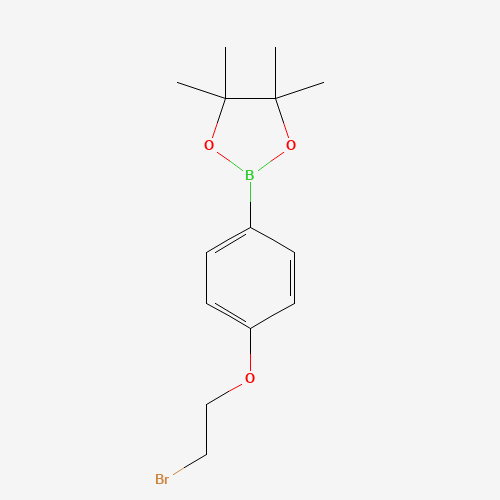 4-(2-溴乙氧基)苯基硼酸频哪醇酯、913836-27-8 CAS查询、4-(2-溴乙氧基)苯基硼酸频哪醇酯物化性质